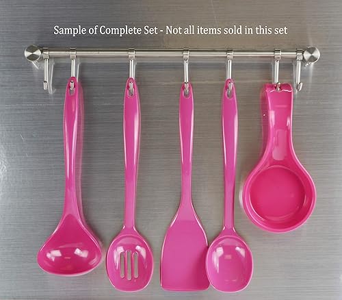 Miniatura 4 de Reston Lloyd Juego de 6 cucharas de cocina para servir, untar, mezclar, resistentes al calor, sin BPA, melamina de 11 pulgadas con mango ergonómico,