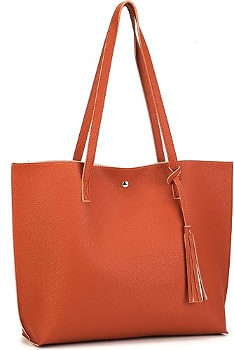 Miniatura 3 de Nodykka Women Tote Bags Top Handle Satchel Handbags PU Faux Leather Tote Bag with Tassel Shoulder Purse