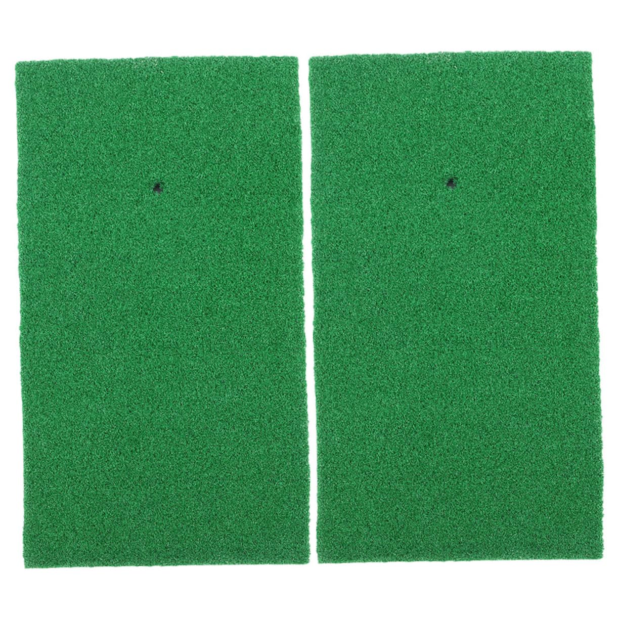 DINHEAROM 2pcs Indoor Golf Hitting Mat Artificial Turf Practice Mats for Golf Training for Beginners Enthusiasts for Home Use