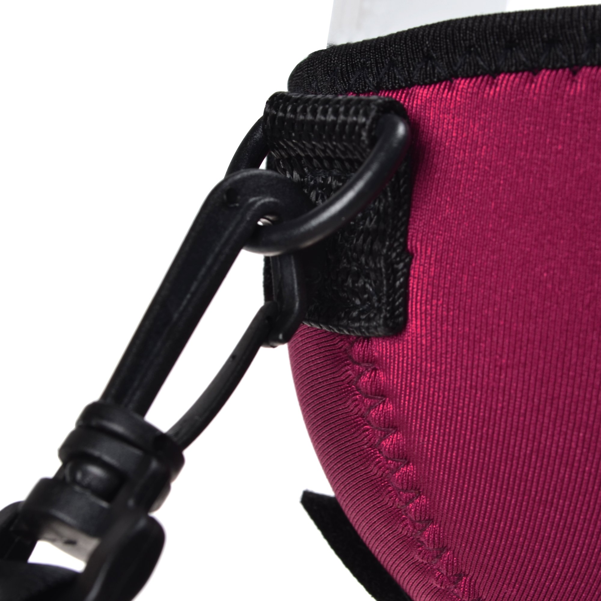 Aislador de copa de vino/soporte de bebida/funda de neopreno con correa ajustable para el cuello para paseo de vino (azul/borgoña/morado) 4