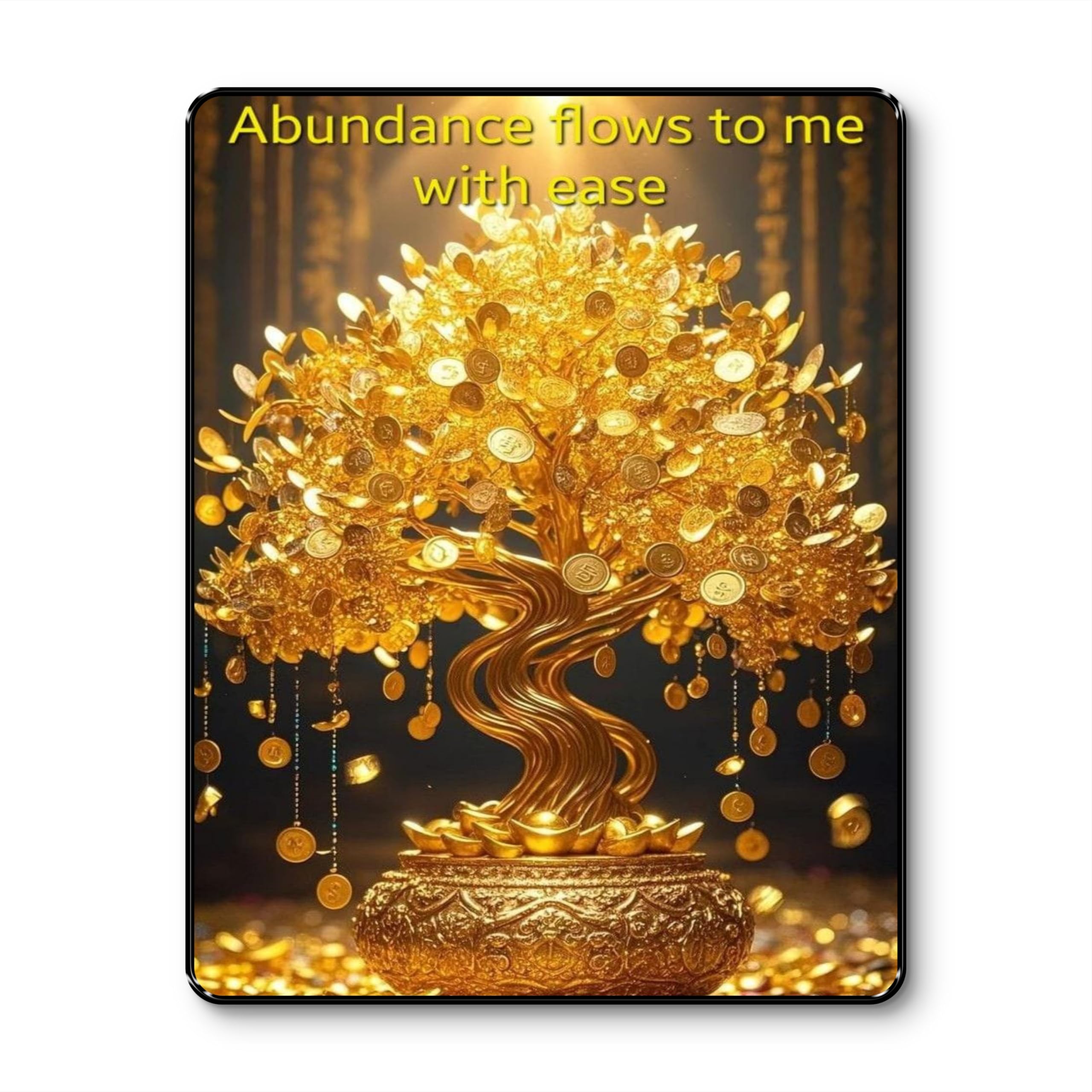 Golden Money Tree Wall Art - Wealth & Good Luck -8