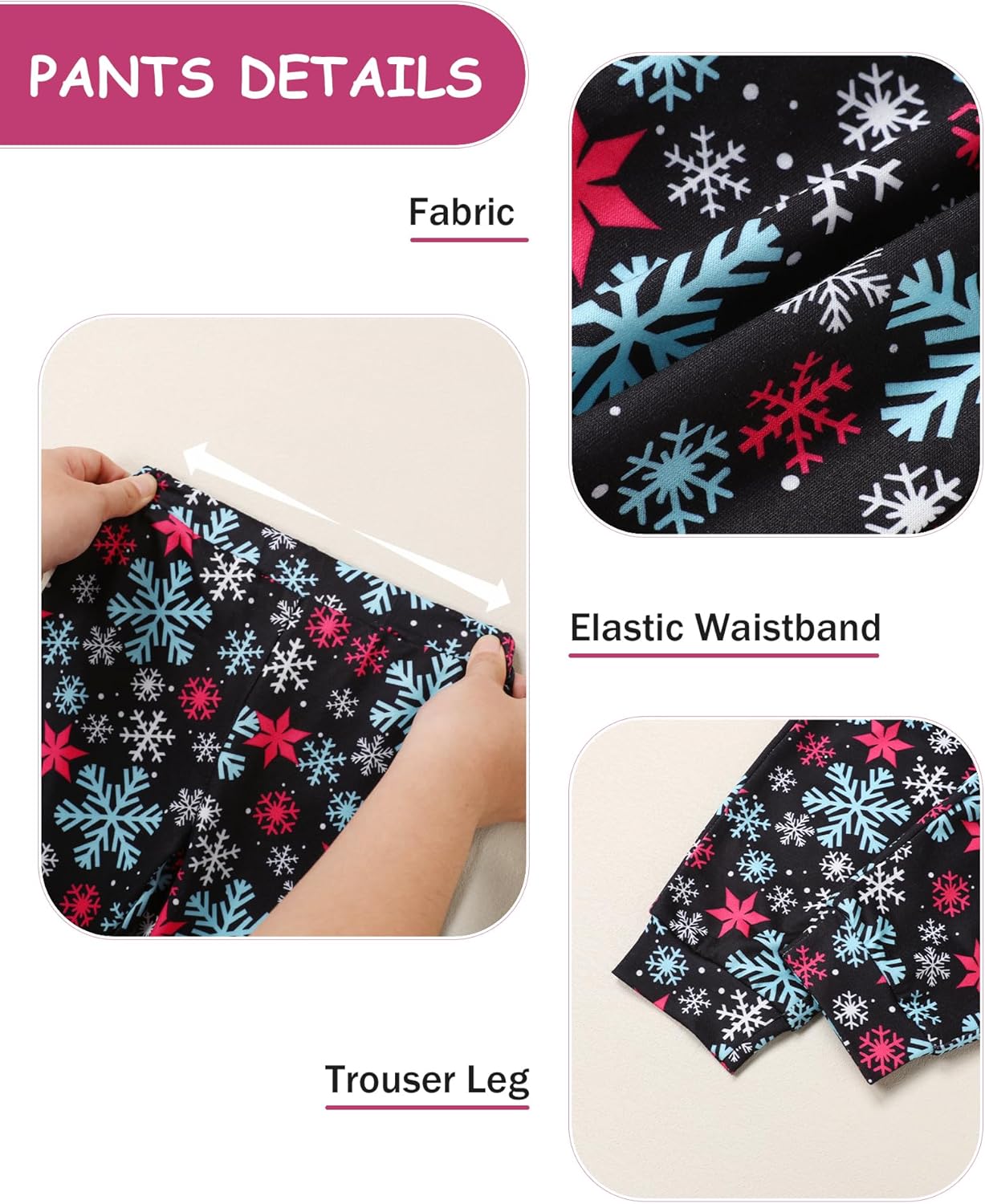 Coco&RARA Toddler Girls Clothes Baby Hoodie Sweatshirt Flower Sweatpants Outfits 2pcs Fall Winter Tracksuit Set 18M-6T - Image 3