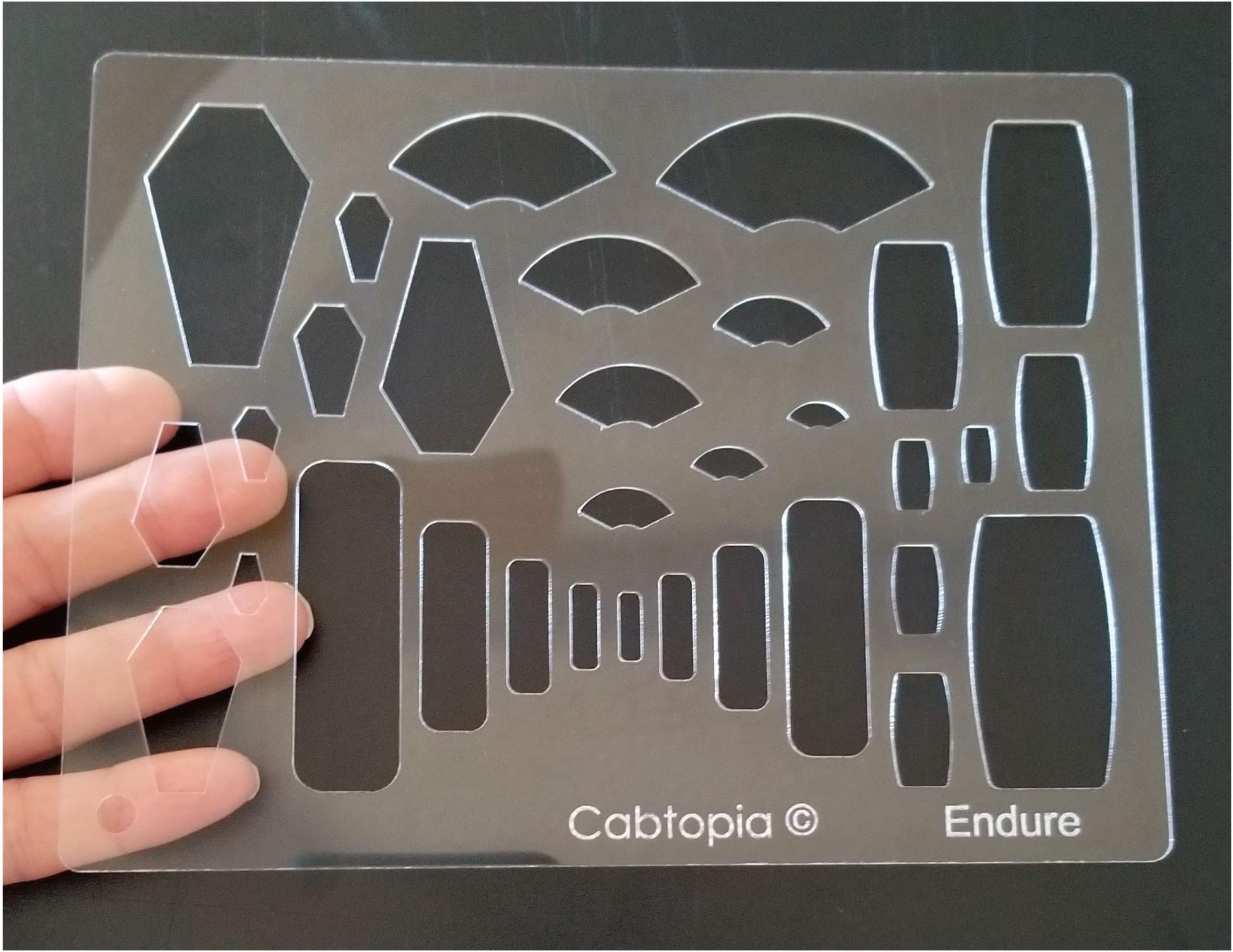 Lapidary Jewelry Design Template Stencil Endure