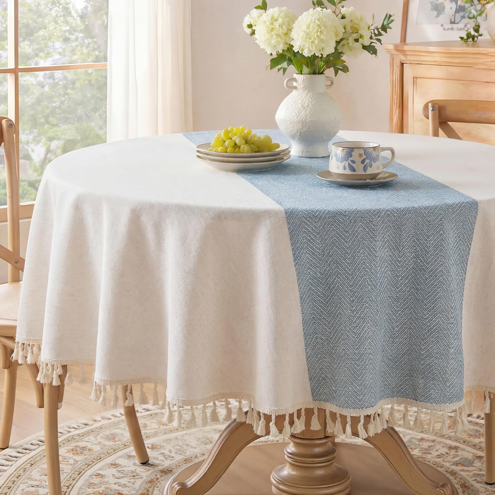 Softalker Linen Tablecloth - 55x70 Inch -20