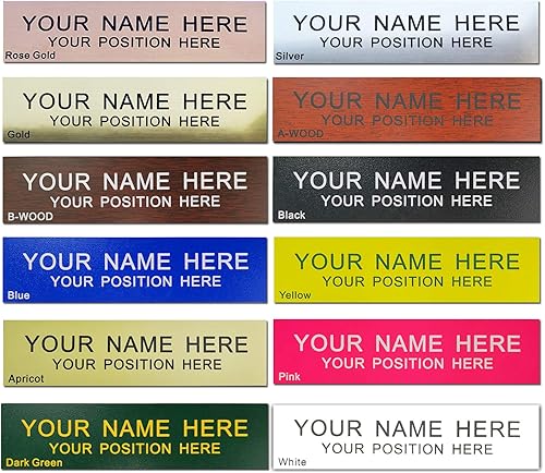 Miniatura 2 de Placa de nombre personalizada con soporte de pared o escritorio grabado personalizado 2x8