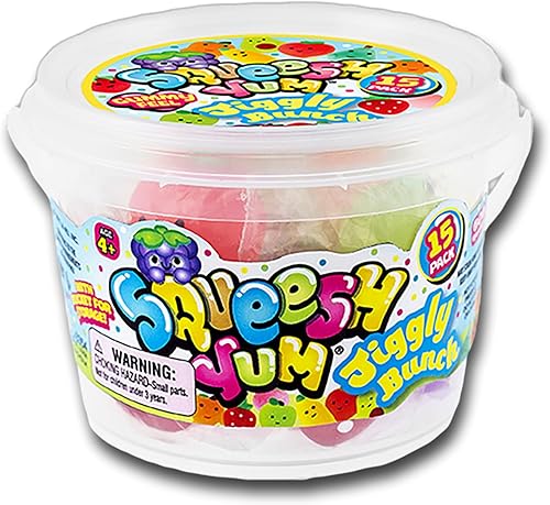 Miniatura 9 de JA-RU Mini Mochi Squishy Frutas con Contenedor (1 Cubo, 15 Squishies) Alivio del Estrés Squishy Fidget Toys. Recuerdos de fiesta para niños Bolsas