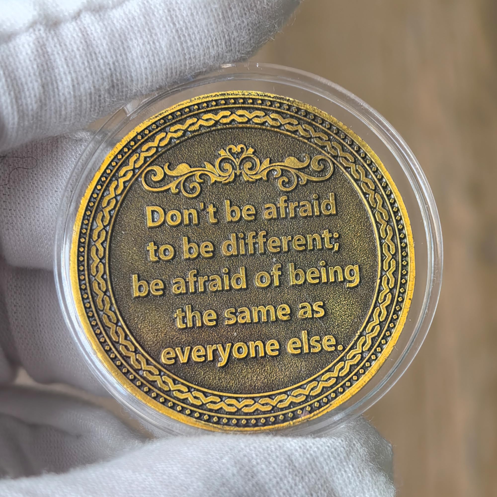 Pièce de sorcière – Puce de sobriété de motivation et de récupération avec citation inspirante | Cadeau unique pour la confiance et l'autonomisation