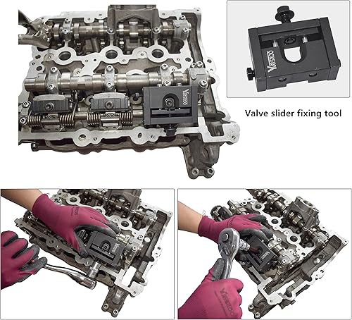 Miniatura 5 de Kit de alicates para instalador de resorte de presión de válvula, compatible con motores BMW B38 B48 B58, herramienta de fijación deslizante de