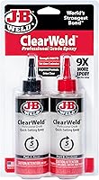 Vista 1 de J-B Weld Set epoxi ClearWeld de 5 minutos de tamaño profesional