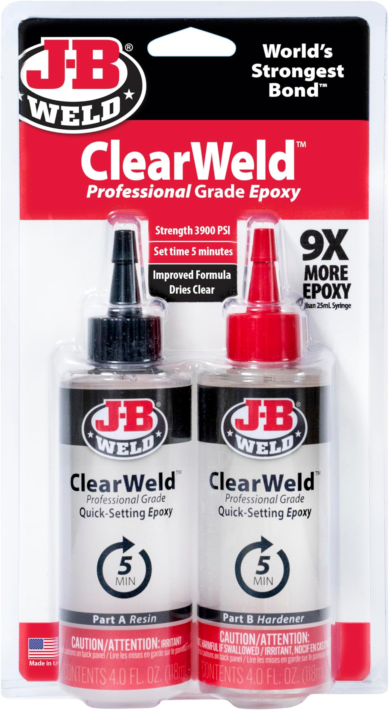 Pro Size ClearWeld 5 Minute Set Epoxy