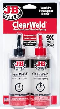 J-B Weld Pro Size ClearWeld 5 Minute Set Epoxy