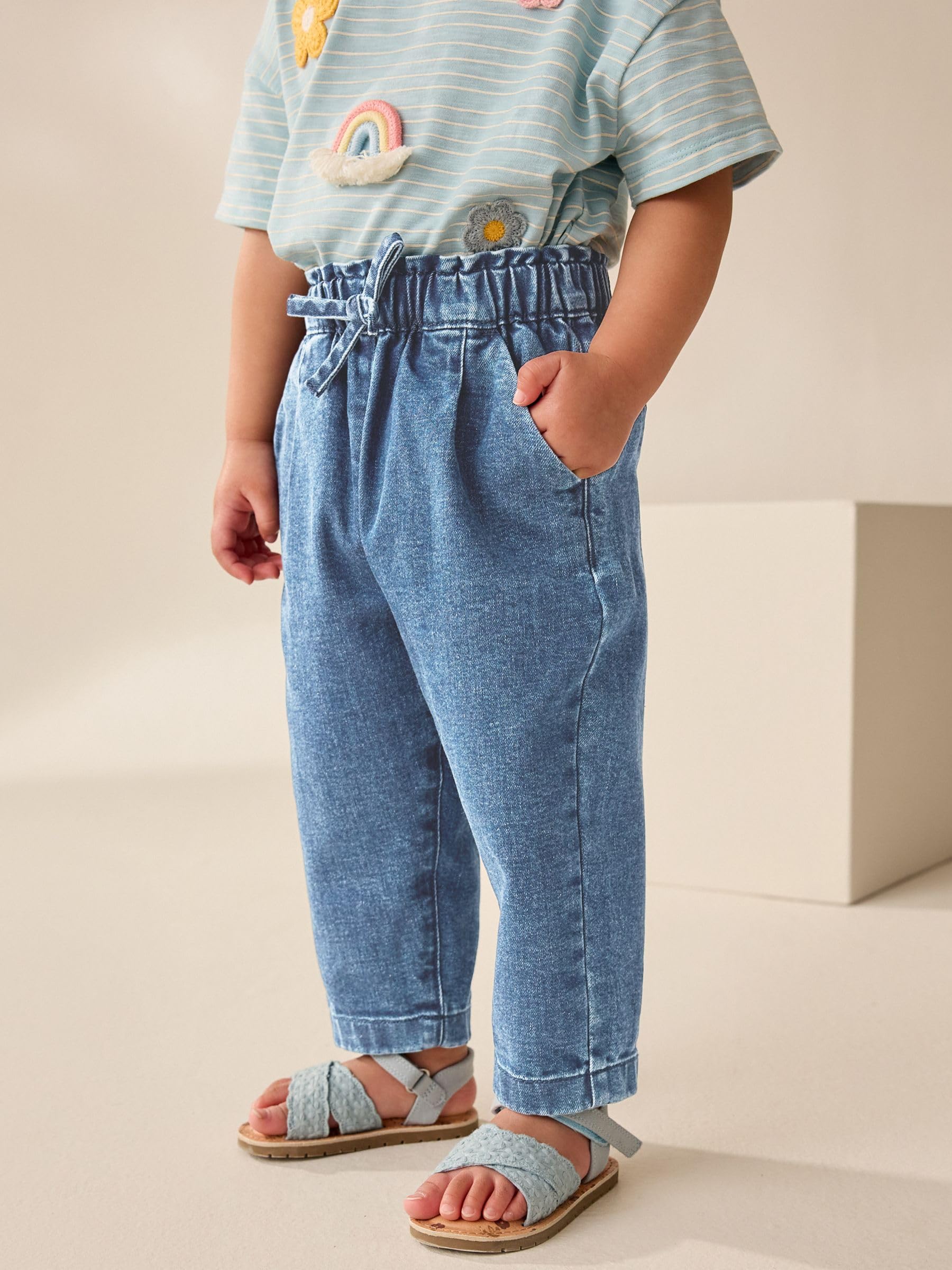 NEXT Fille Jean avec Taille à Nouer