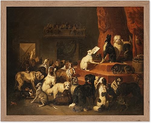 Miniatura 61 de Poster Master Impresión de pintura vintage de The Dog Request, póster retro de perros, arte de cachorros, diseño de pared para amantes de los