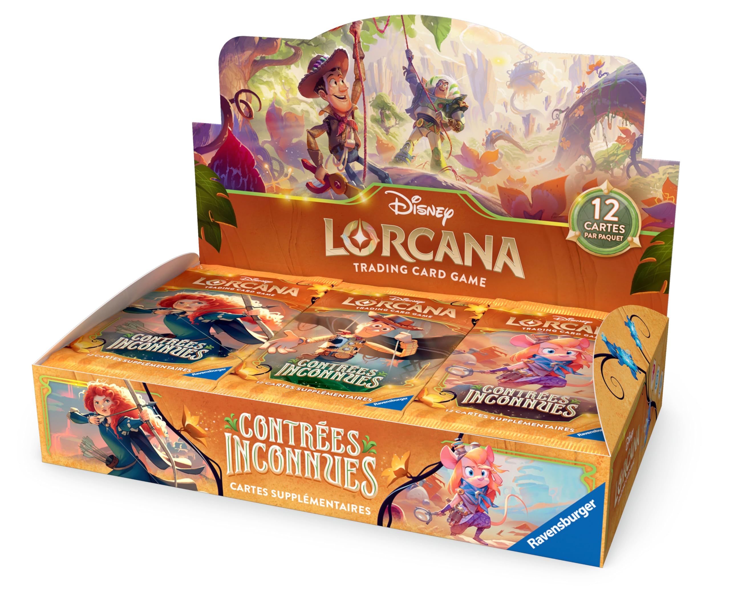 Caja de 24 Boosters Lorcana – 12: Tierras Desconocidas – Versión francesa
