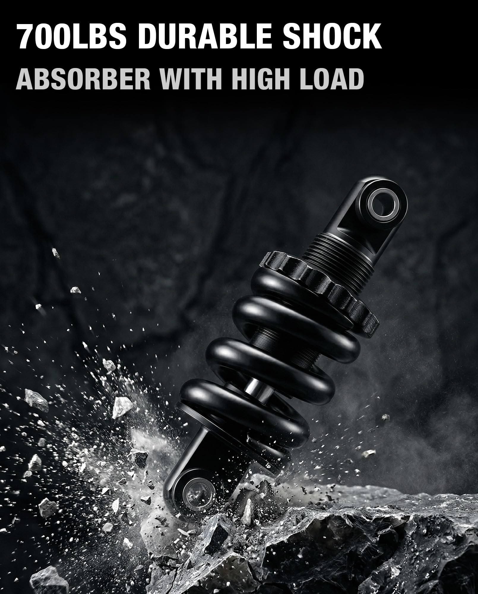 Ressort d’Amortisseur Avant 115mm Compatible avec Kukirin G2 Max Kickscooter, Amortisseur Avant Robuste à Ressort, Absorption des Chocs, antirouille, Durable, Accessoires d’Origine.