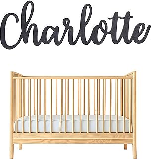 Personalized Custom Wooden Name Sign - Letters AdornThe Walls，Baby Name Sign For Nursery and Wall Decor - PAINTED Wood Letter Nursery Decor - Wall Art For Girl or Boy Room Decoration