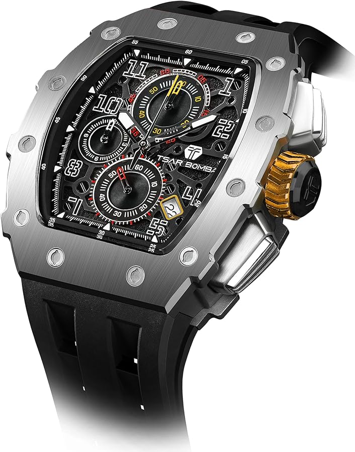 時計 TSAR BONBA TB8204Q. 2109CT/J Quartz Movement Waterproof Watch