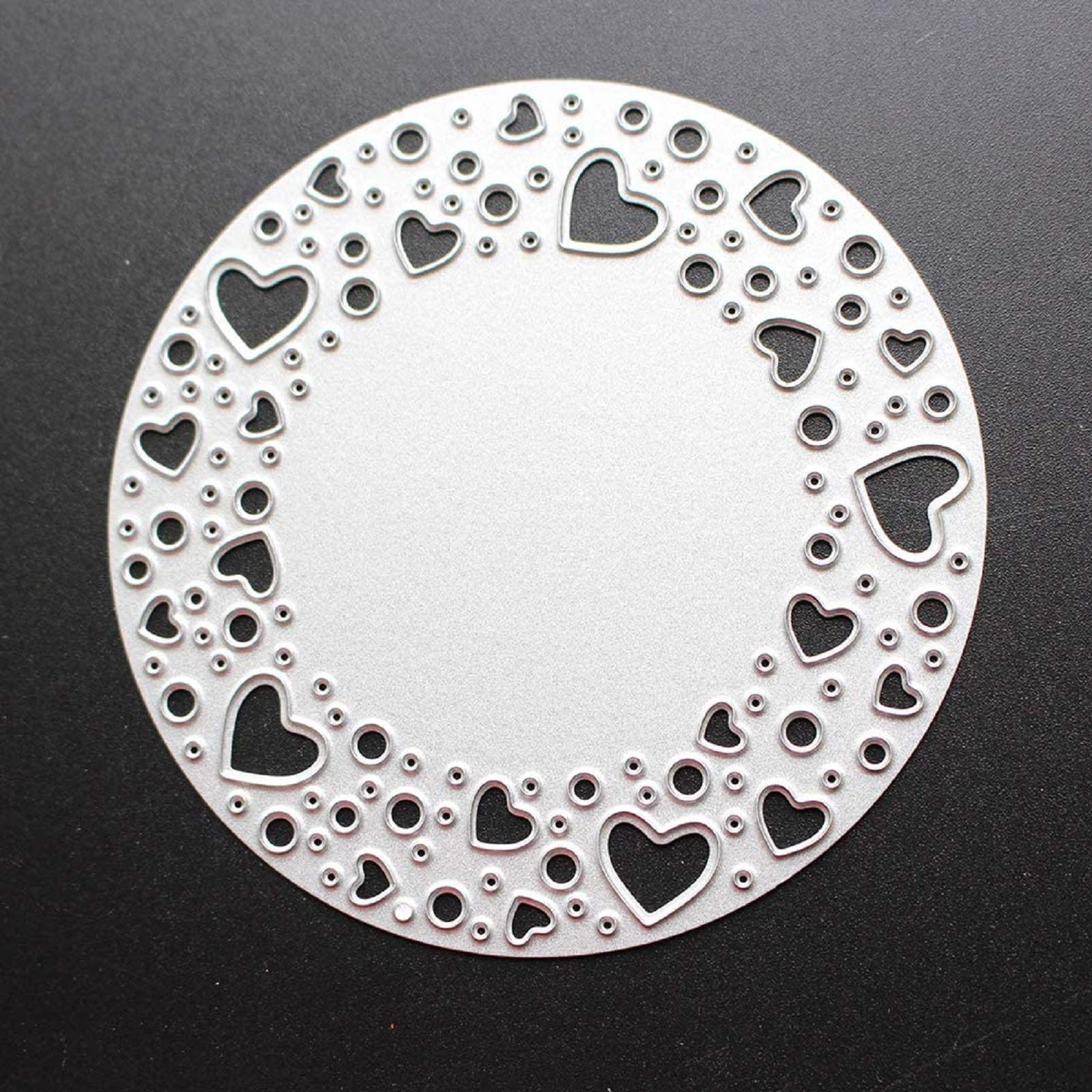 Fustella Circolare In Acciaio Per Scrapbooking E Album Fotografico - Taglia Cerchi DIY Per Biglietti E Craft, Argento