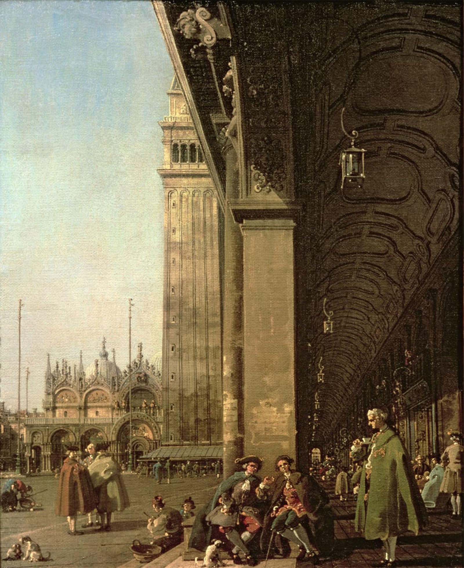 SERENDIPITP Aesthetic Poster Photo Wall Print Retro Picture Venice: Piazza di San Marco and the Colonnade of the Procuratie Nuove by Antonio Canal Modern Wall Artwork for Home Decor 60x90cm