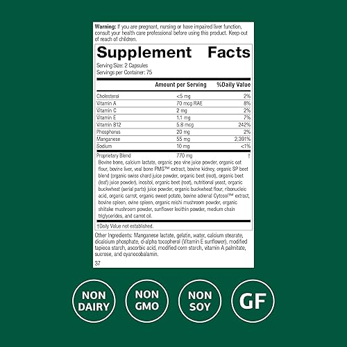 Miniatura 2 de Standard Process Ligaplex I - Suplemento de apoyo articular para la salud de los ligamentos y cartílagos - Soporte de fuerza ósea - Sin soja, sin