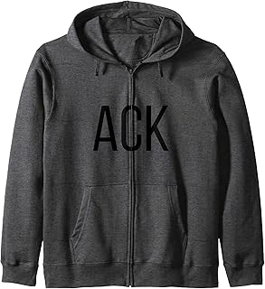 ACK Nantucket Massachusetts Airport Code Lists ACK Zip Hoodie