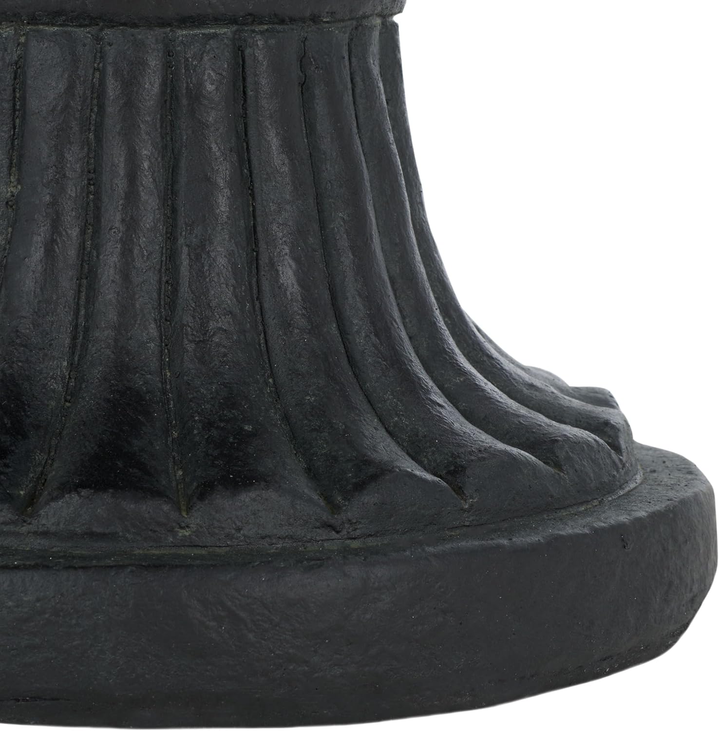 SAFAVIEH Outdoor Collection Paul Traditional Black Planter (Fully Assembled)