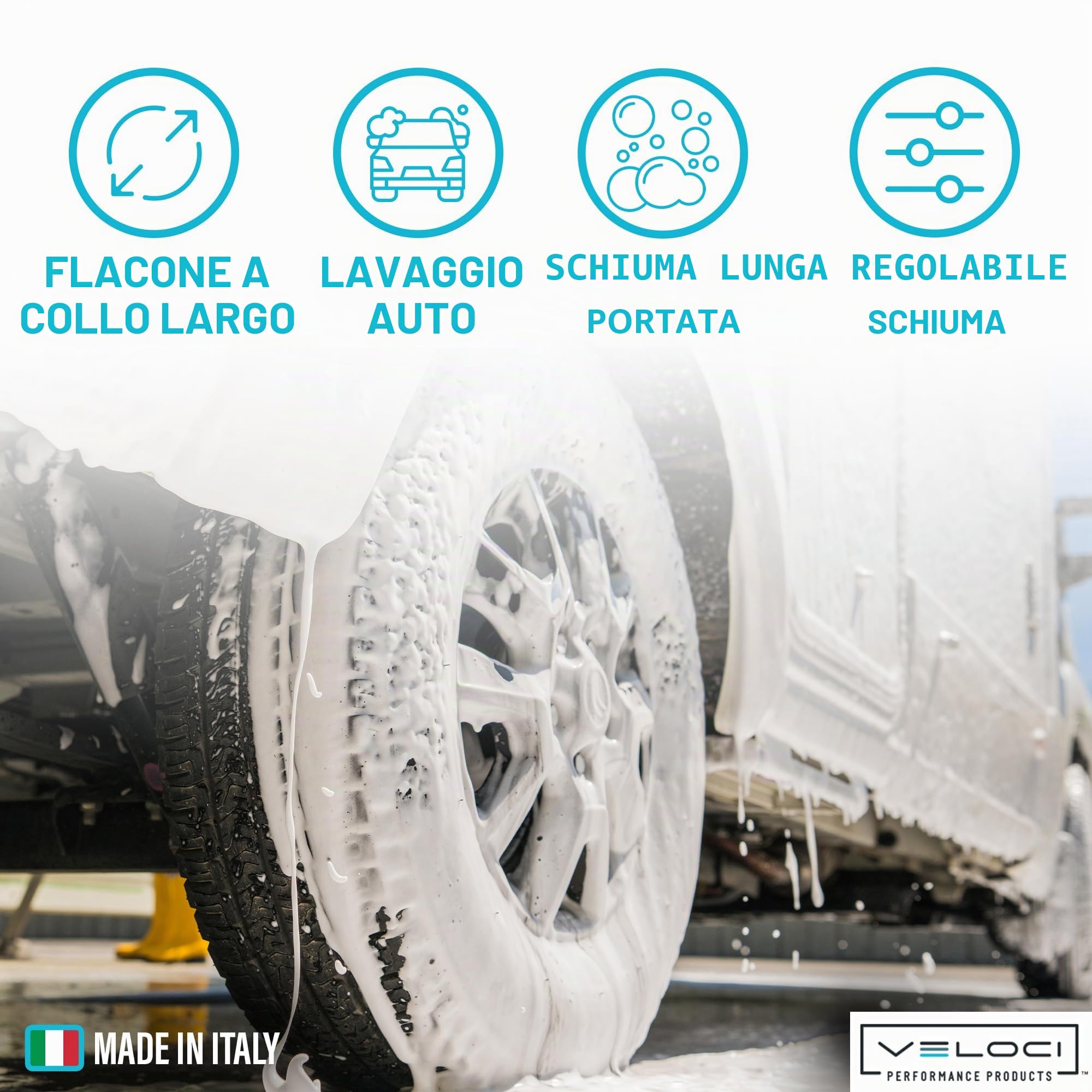 MTM Hydro Bacchetta da cannone in schiuma e bottiglia – PF22.2 Kit ugello e serbatoio regolabile – Rondella in schiuma ad alta pressione per lavaggio professionale e dettagli per auto, barche