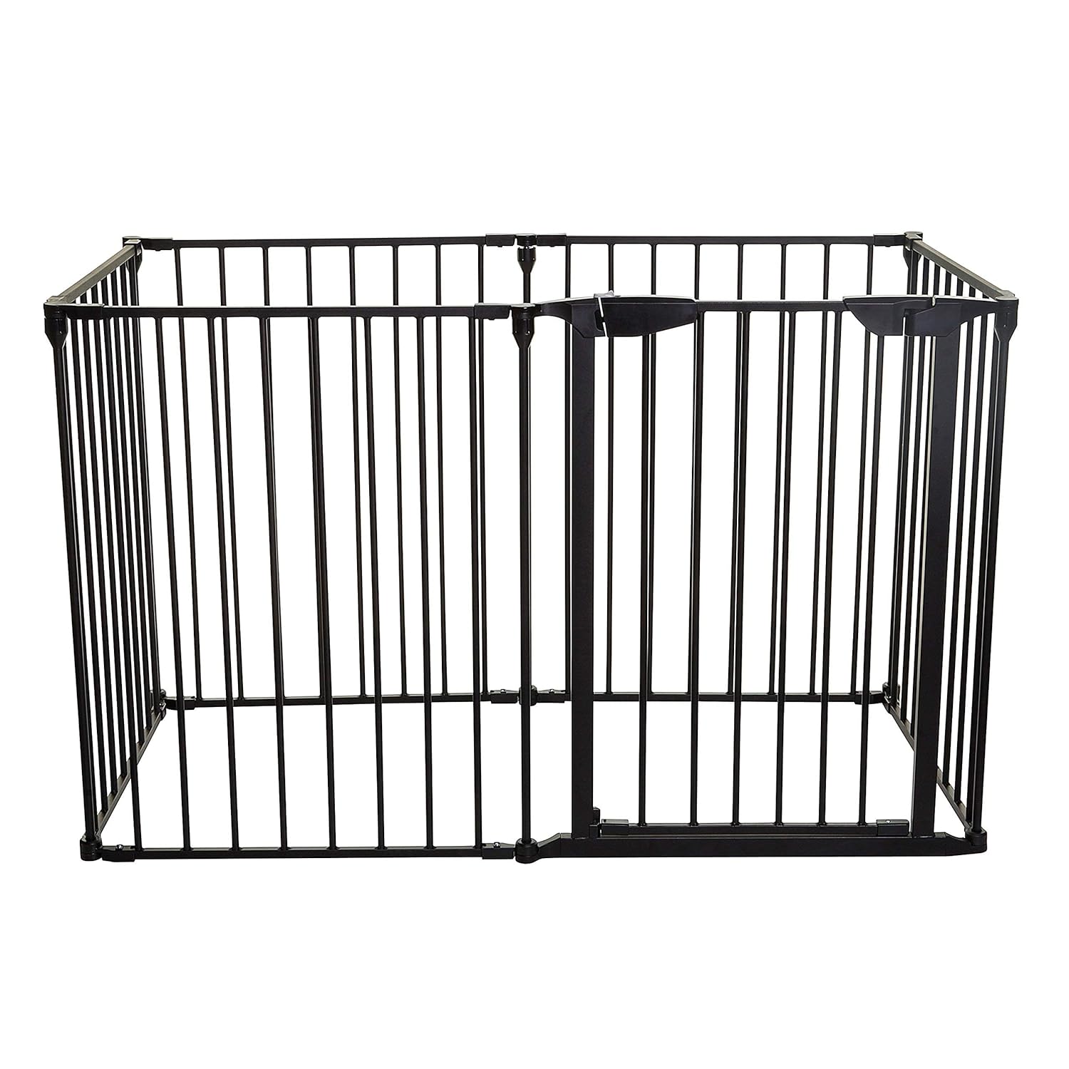 Dreambaby Mayfair Converta 3 in 1 Play-Pen 6 Panel Gate - Versatile Baby Playpen and Toddler Play Yard, Foldable Design, Secure Baby Fence Play Area, Ideal Playpen for Babies and Toddlers - Black