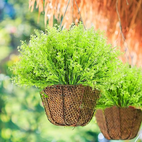 Miniatura 4 de Glitinsel 30 paquetes de flores de Navidad falsas de plástico a granel, de plástico sintético, aliento de bebé, ramo de flores de Navidad de