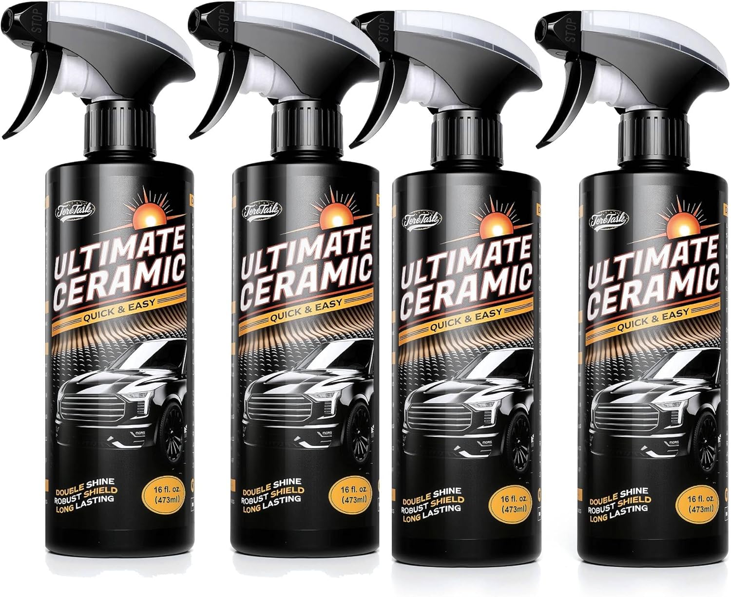 Real Ceramic Coating for Cars Polish (64 Fl Oz), Unmatched Shine Car Wax Coating Spray, No Pungent Smell, Quick Detailer Spray Wax, Lasts 50+ Washes Car Paint Sealant