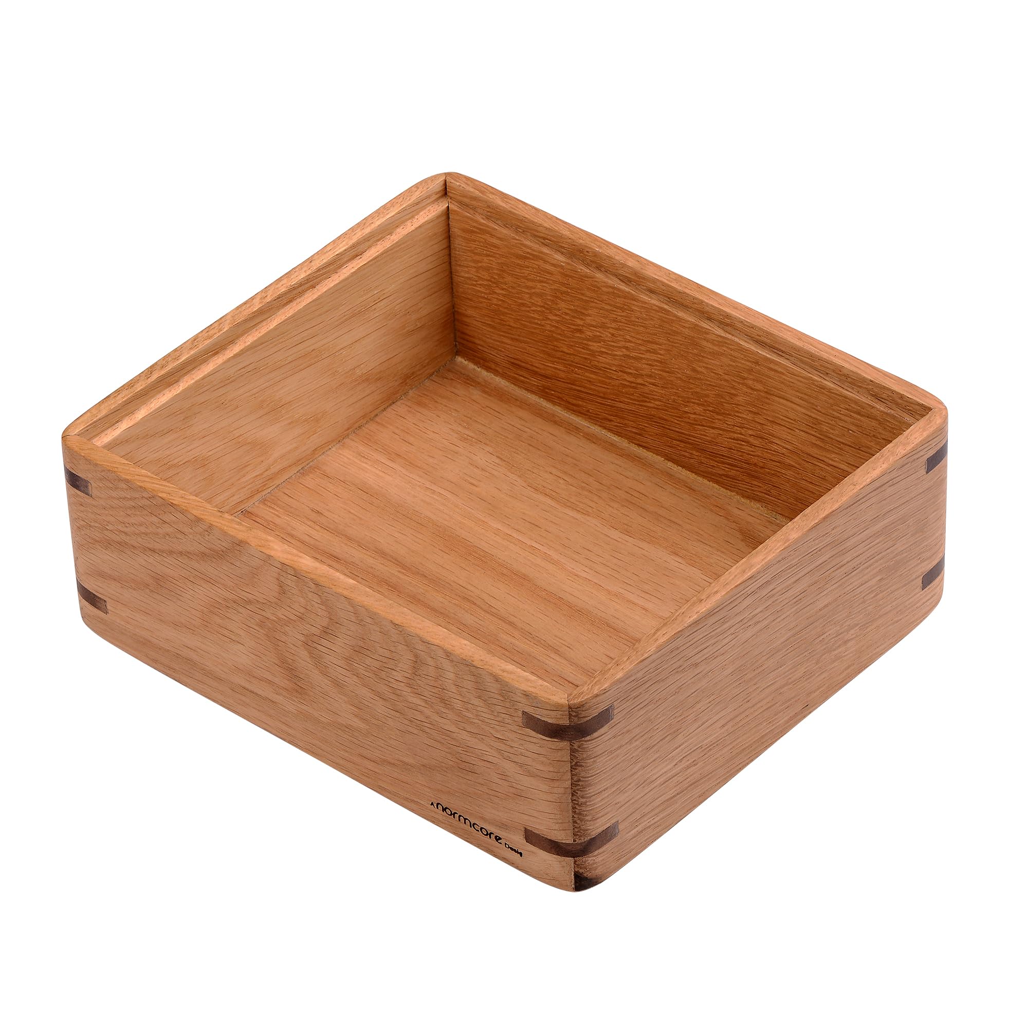 Normcore boîte de rangement compacte en bois de chêne pour accessoire expresso et tampage