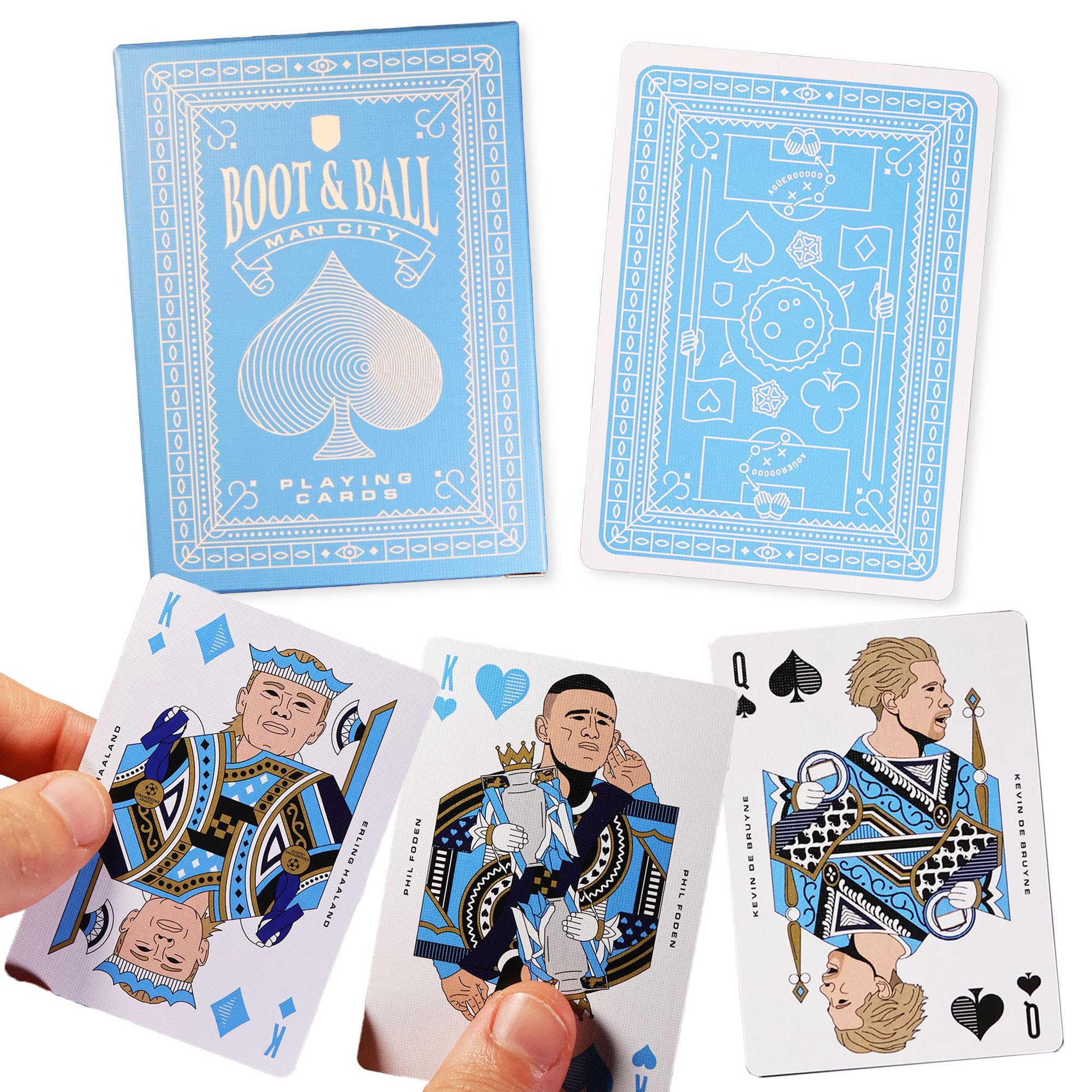 Boot & Ball Man City Playing Cards