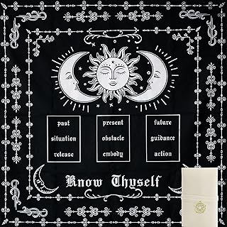 Knana Tarot Altar Cloth - Silk Mat for Reading with Tarot Card Bag