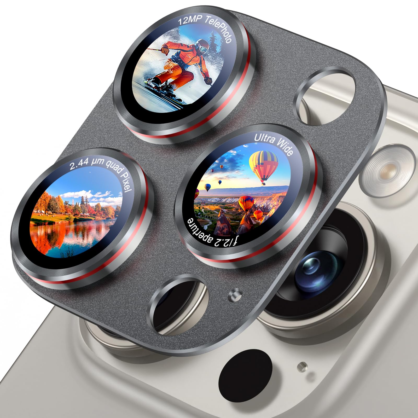 Uyiton for iPhone 16 Pro Max/16 Pro/14 Pro Max/14 Pro Camera Lens Protector