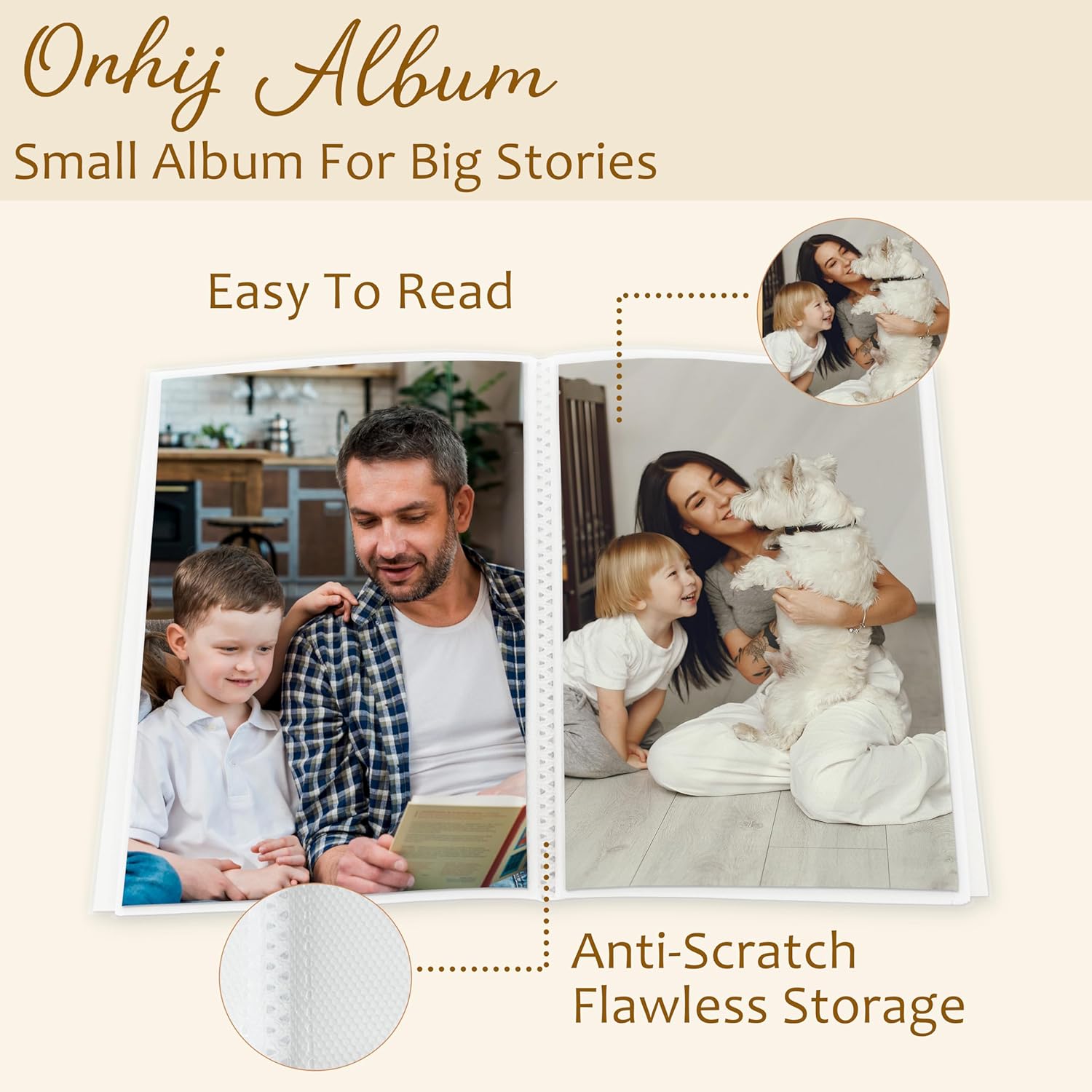 Beach Photo Album 4x6 Hold 36 Photos, Gifts for Ocean Lovers, Meet Me at the Beach Small Photo Album Picture Memory Book Keepsake for Family Baby Travel Vacation - Image 4