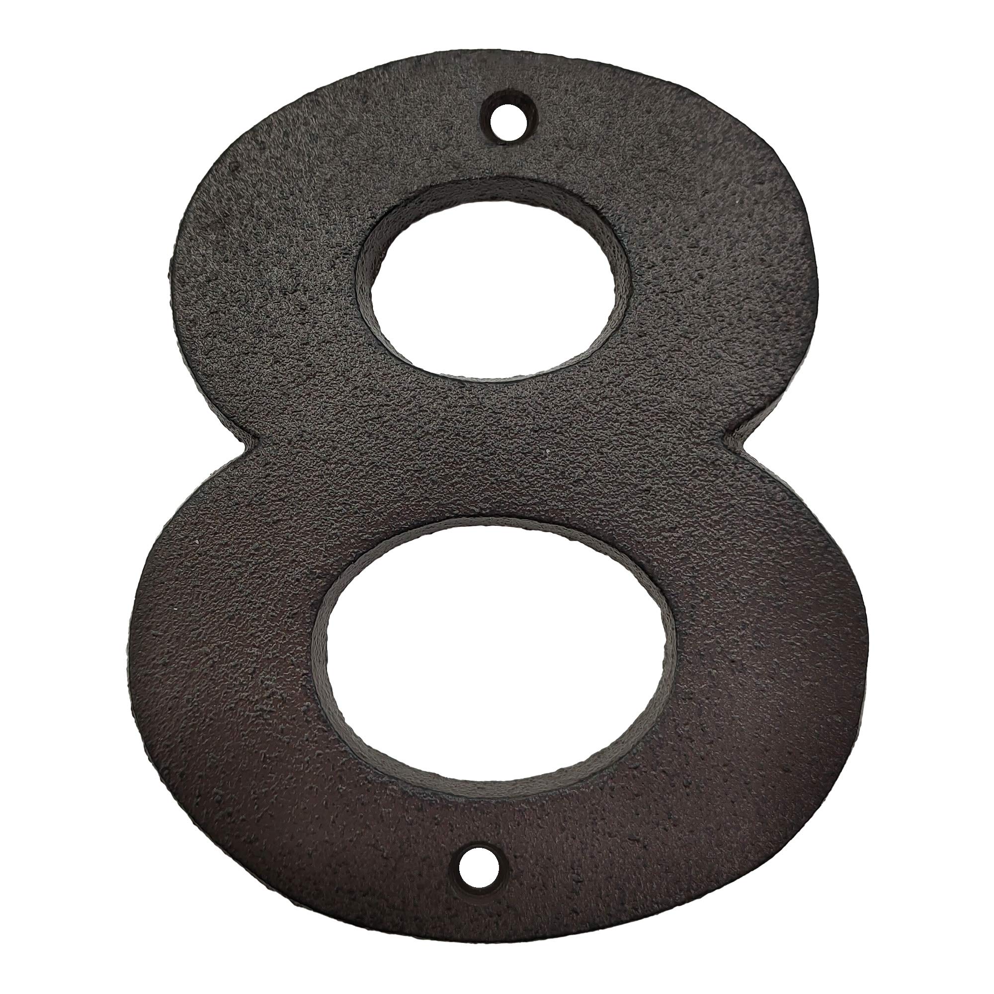 TripDock 4.9 inch House Number for Outdoor or Indoor-Premium Rustic Cast Iron Numbers and Letters for DIY Mailbox Number/Door/Street/Planter Boxes