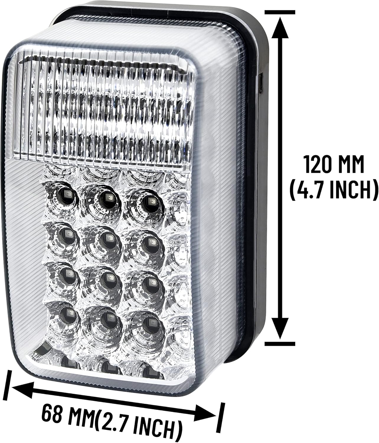 SAUTVS LED Tail Light Brake Light Taillight for Yamaha Rhino 450 660 700 Grizzly Big Bear Bruin Kodiak Wolverine Rhino Viking VI Accessories (2PCS, Replace #5KM-84710-01-00)