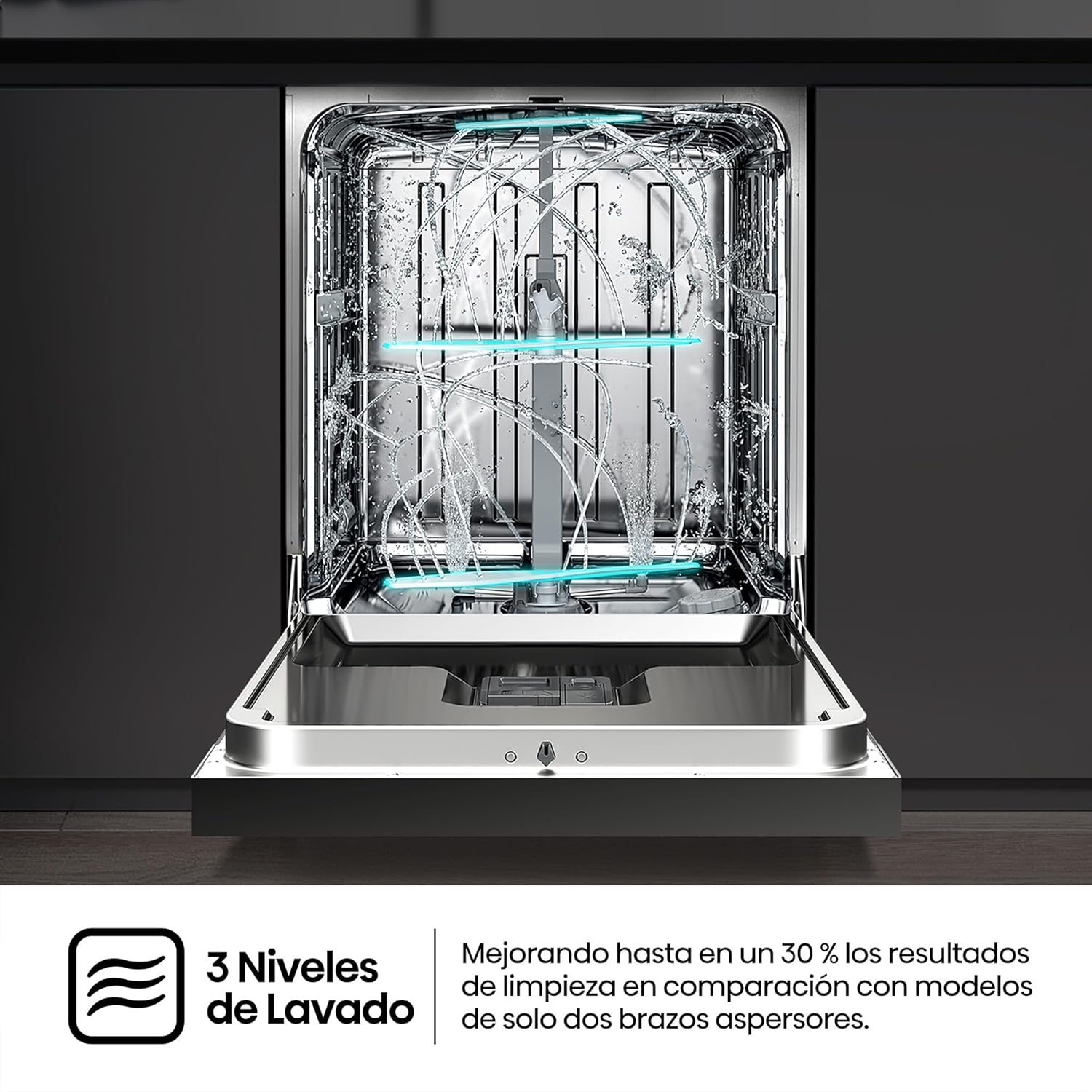 Lavastoviglie Hisense HS673A90X 3 livelli di lavaggio