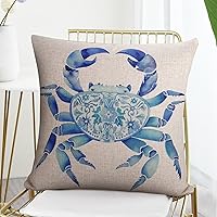 Vista 63 de Funda de cojín de pulpo costero para exteriores, decoración moderna de 18 x 18 pulgadas, decoración náutica costera de playa, casa, vida marina