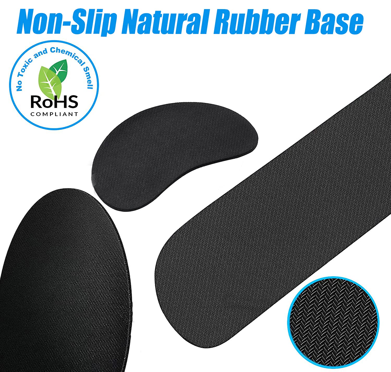 Tappetino per mouse e tastiera con poggiapolsi ergonomico per tastiera e mouse, set 4 in 1 tappetino per mouse con supporto per il polso, tappetino per computer in memory foam