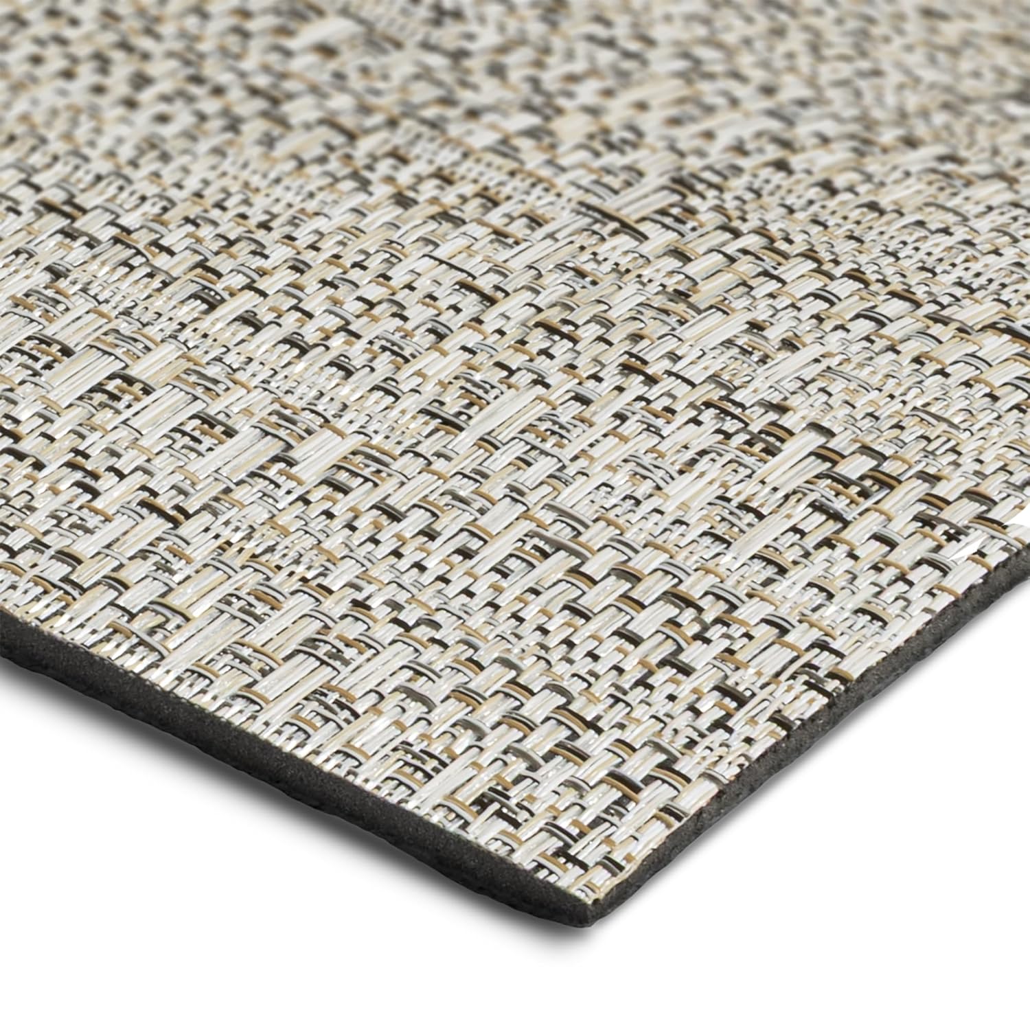 RecPro Gray Woven Marine Vinyl Flooring | 8.5' Wide Boat & Pontoon Flooring | Slip Resistant | UV Stable | Soft & Durable | Easy to Clean PVC Vinyl with Felt Backing (Gray, 15 Foot)