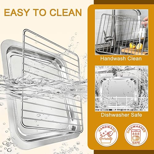 Miniatura 5 de Piezas de repuesto para freidora de aire Emeril Lagasse Everyday 360, accesorios de freidora de aire de acero inoxidable antiadherente de grado