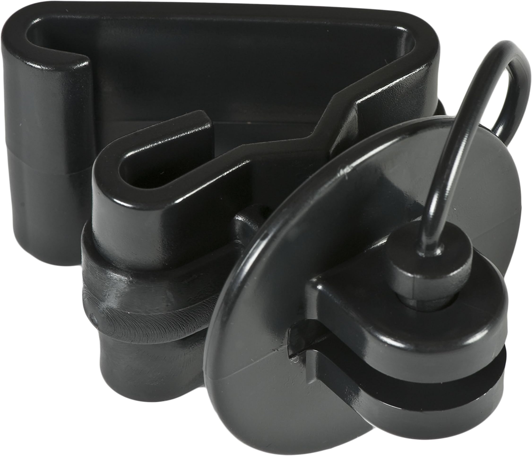 Zareba ITPLB-Z Pin-lock T-Post Insulator, 25 per Bag,Black