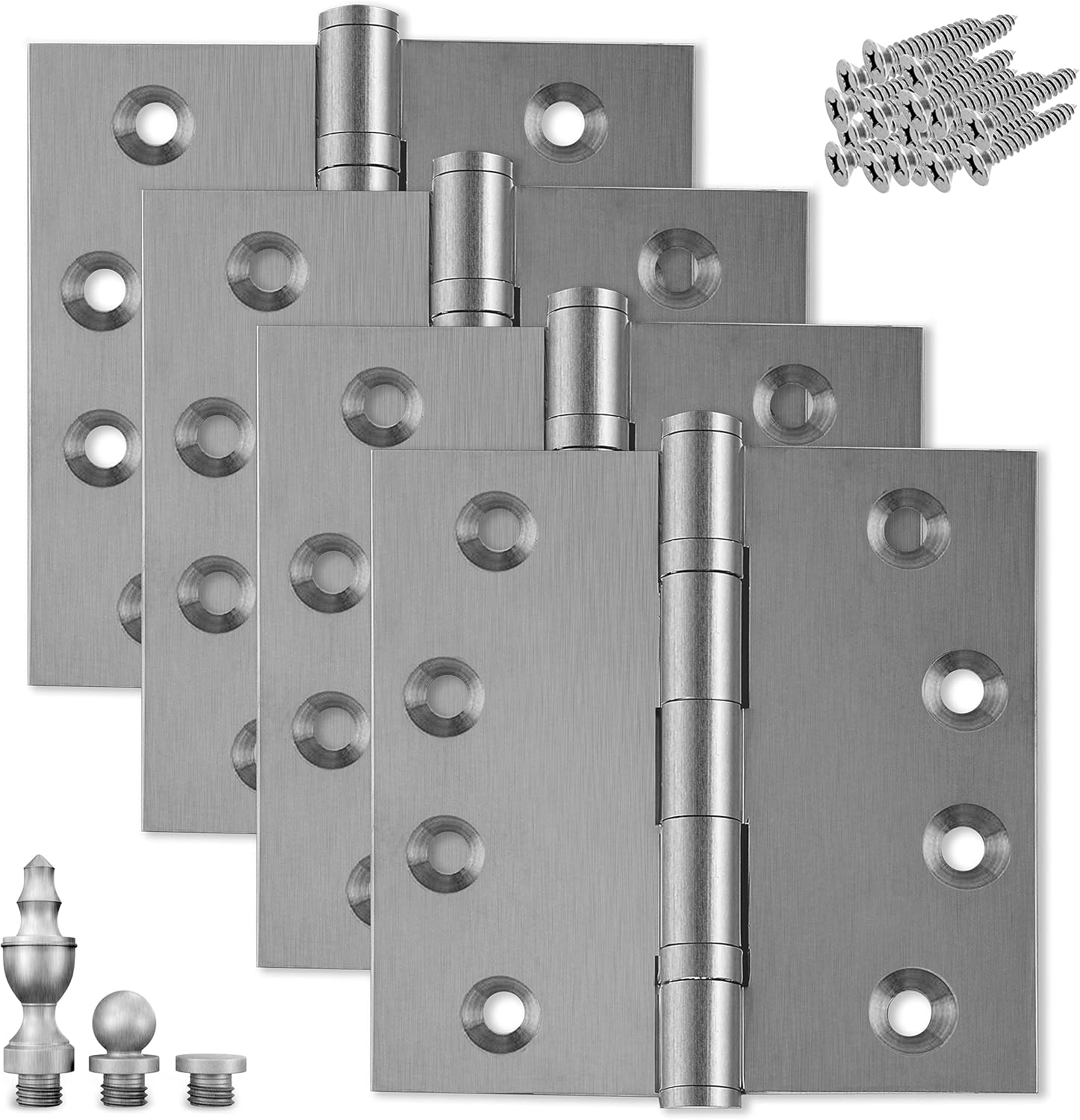 Finsbury Hardware Solid Brass Door Hinge Heavy Duty Ball Bearing Matte