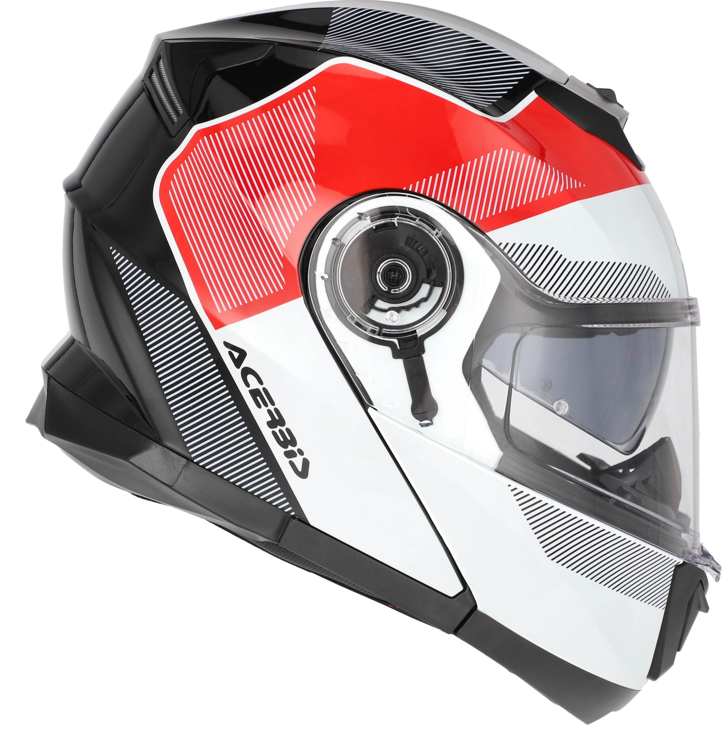 Casco Modular SEREL Rojo Negro Talla L 58/59 Sun Visor Homologacion 22.06