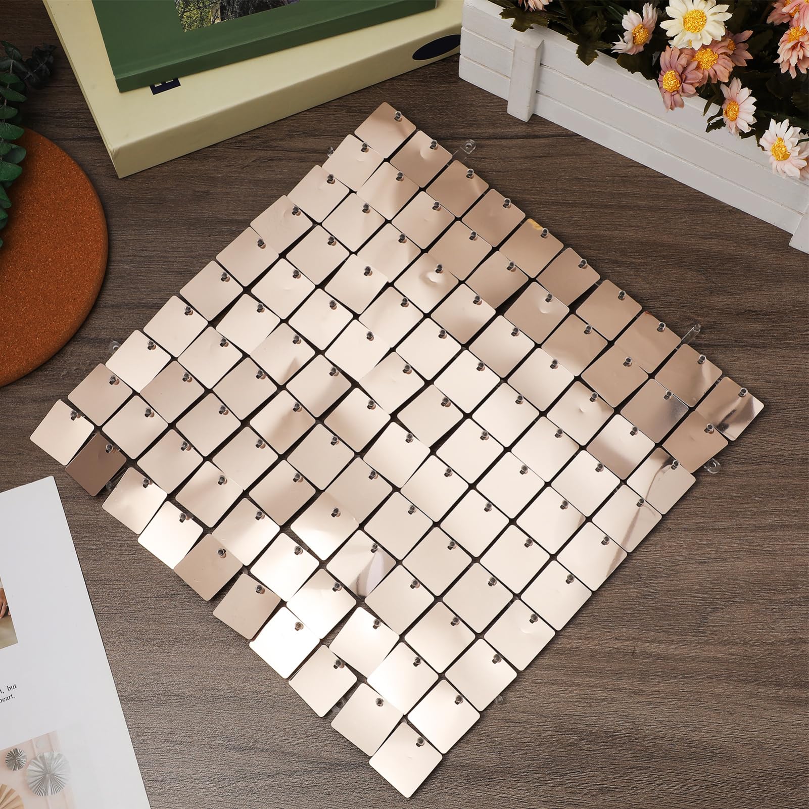 Fond Scintillant à Paillettes 30 Pièces en PC Pet pour Décor Mural