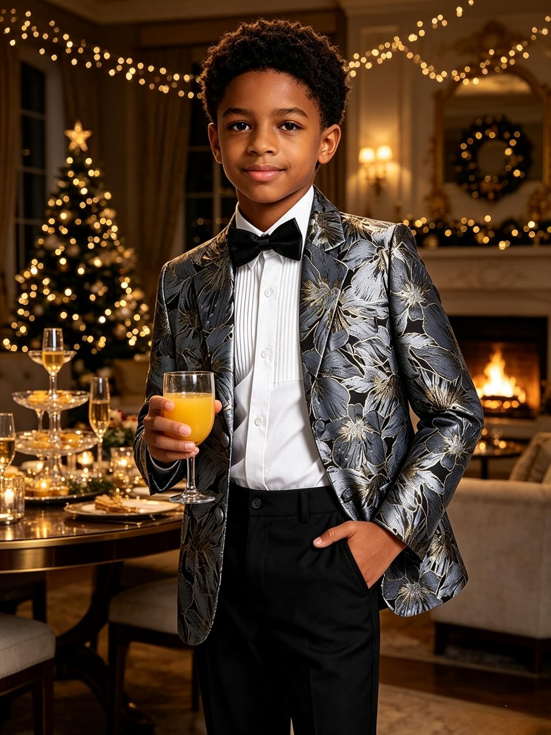 Boy Blazer Kids Regular Fit Homecoming Suit Jacket Casual Party Sports Coat