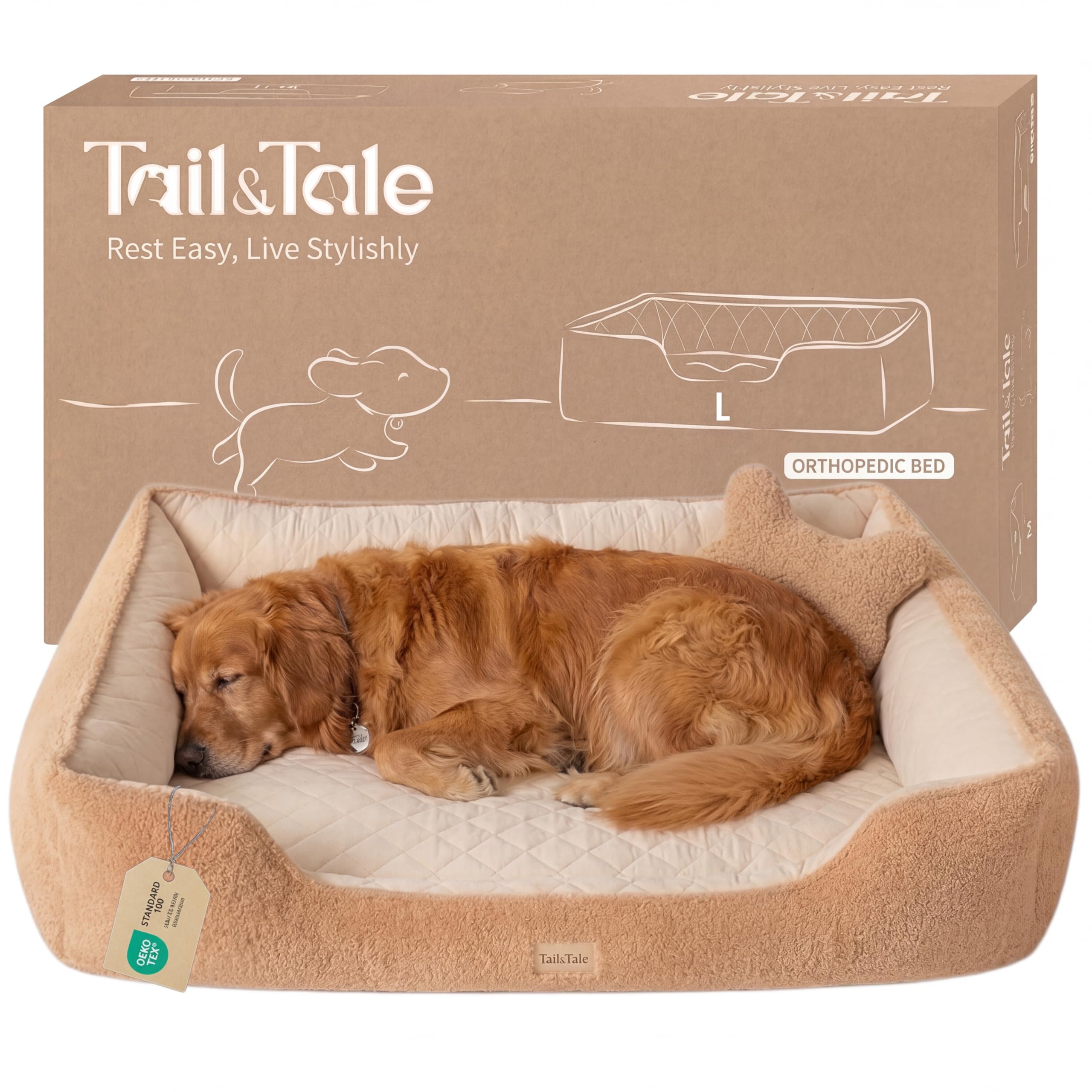 Tail&Tale Cooling Orthopedic Dog Bed