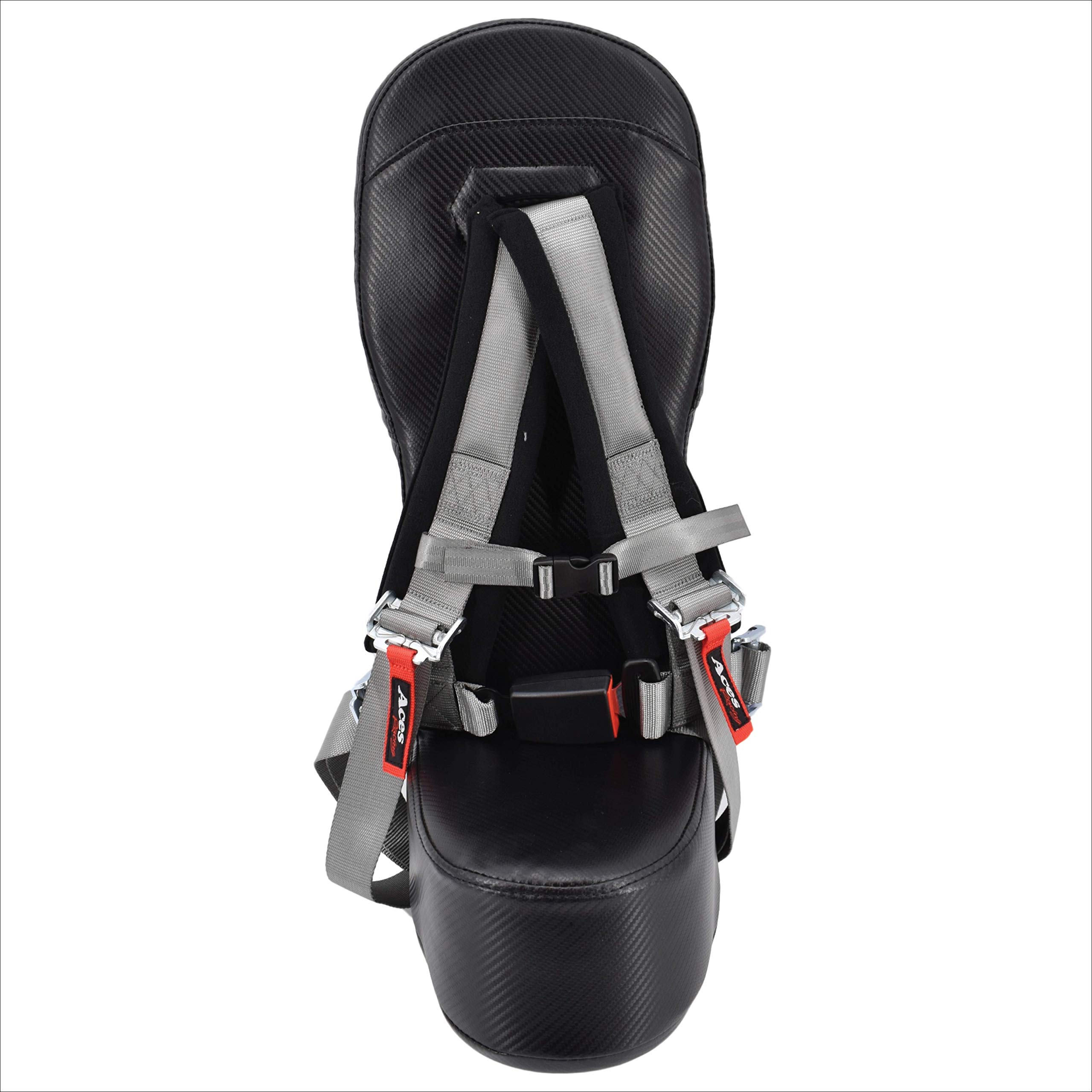 Bump Seat with Silver Harness for Polaris RZR 2014+RZR 1000 or Turbo Models