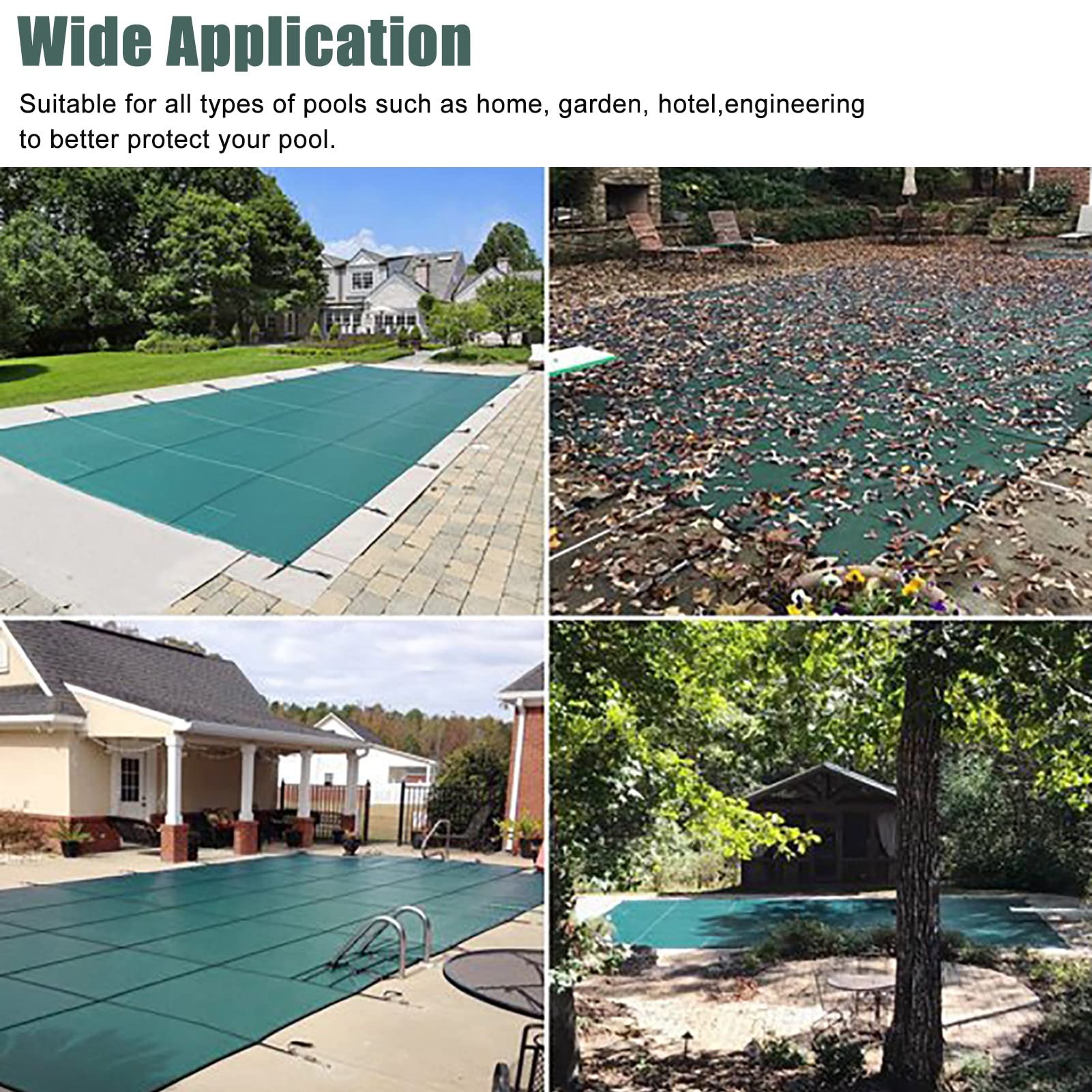 Telo Termico per Piscina, Riscaldatore per Copertura Piscina Esterna, Copertura Antipolvere/Coperta Termica per Piscina ad Alta Resistenza, Copertura per Piscina per Uso Domestico/Commerciale